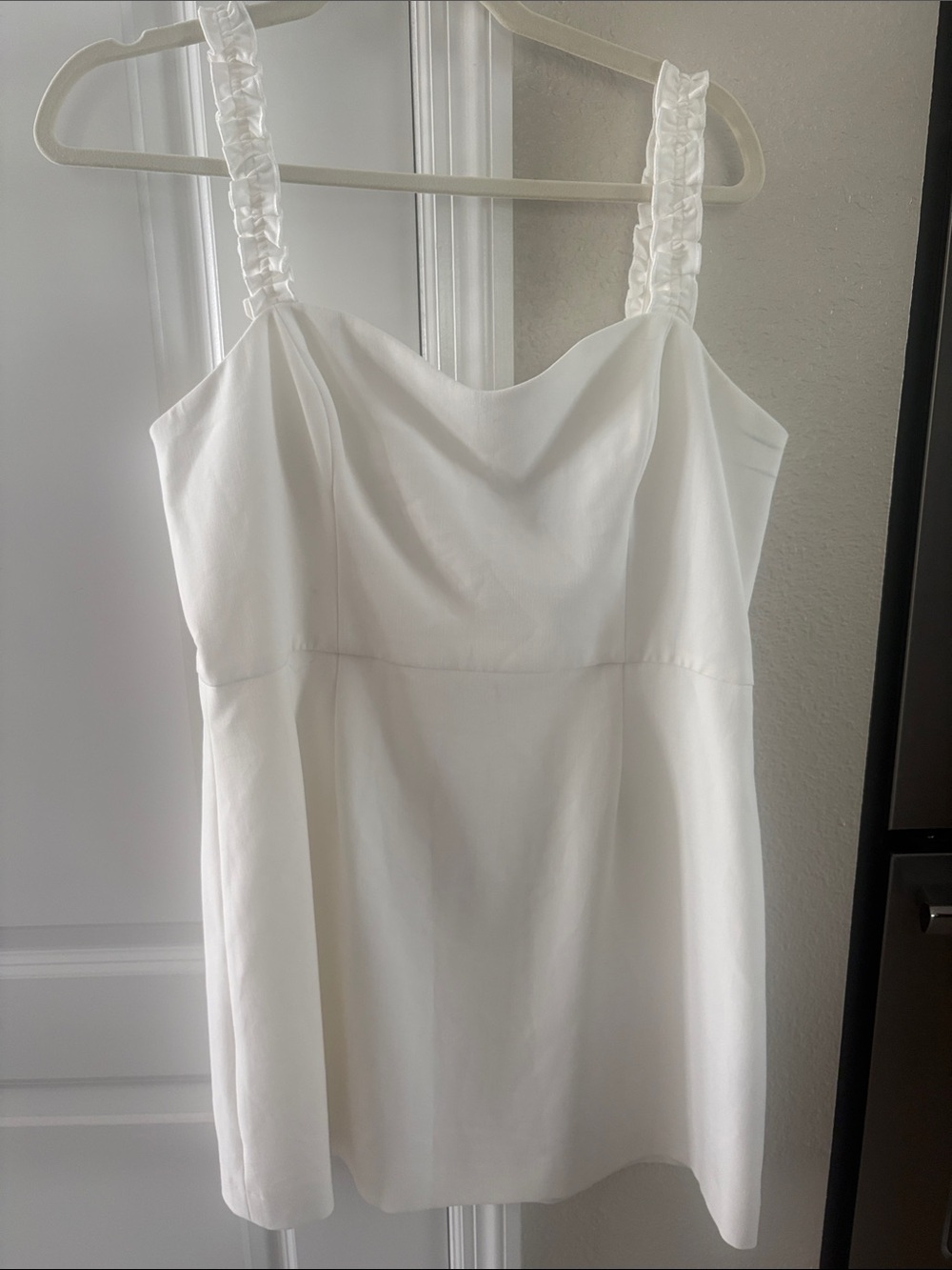 French Connection White Sleeveless Mini Dress